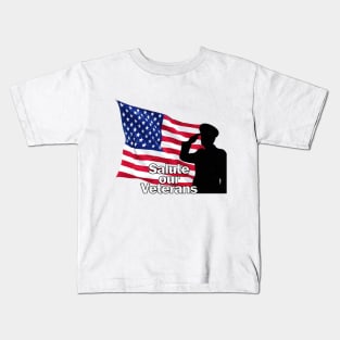 salute our veterans Kids T-Shirt